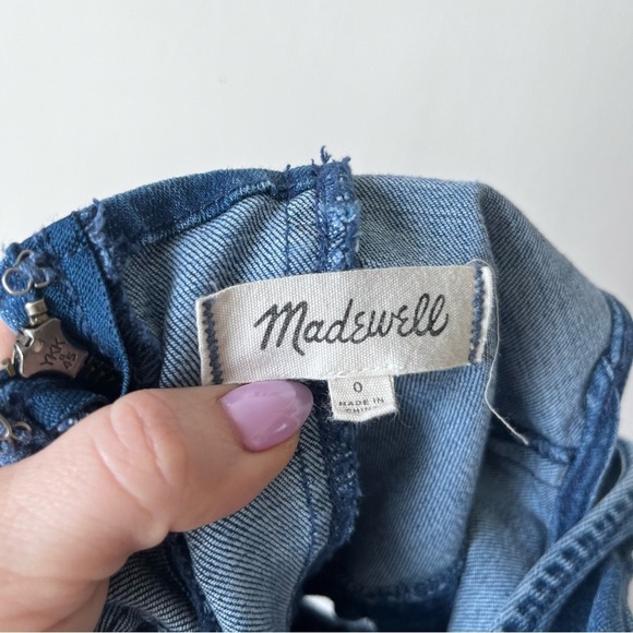 Madewell Denim Cut Out Mini Dress 0 - Picture 5 of 7
